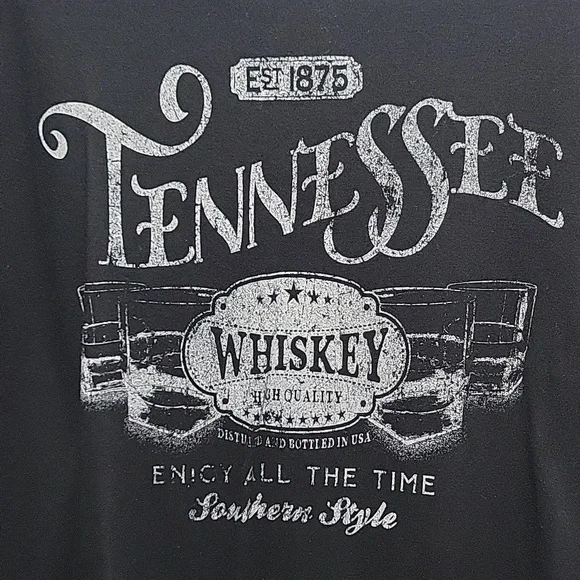 Urban Nation Tennessee Whiskey Rhinestone Tee | Size Large - Picture 2 of 5
